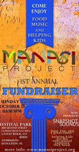 October 19 11-3 at Festival Park in Castle Rock, Colorado: The Manasi Project's first annual festival fundraiser to help children get school supplies